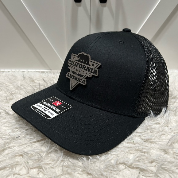 California Republic laser engraved Richardson 112 hat. - Picture 1 of 2